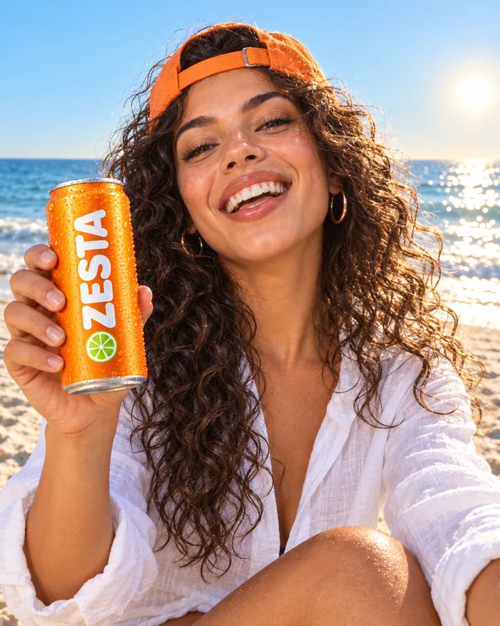 Maya in a ZESTA campaign picture