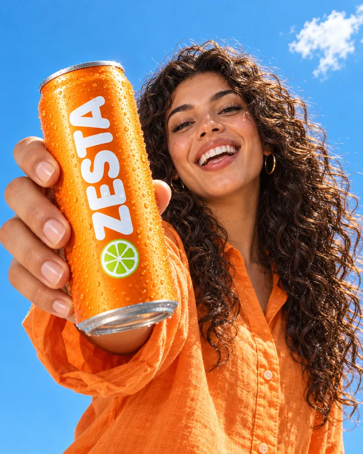 Maya in a ZESTA campaign picture