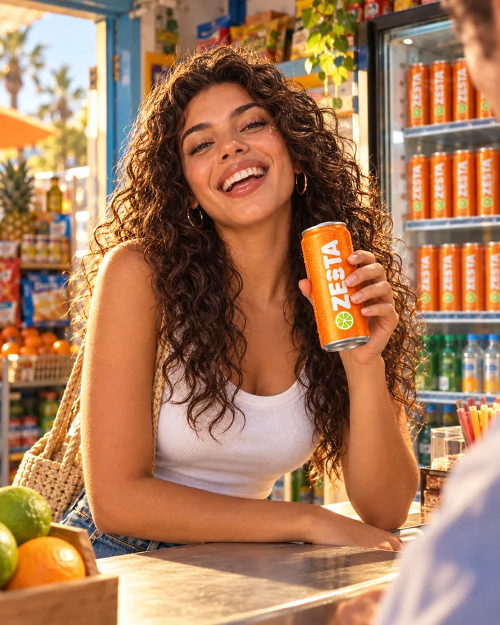 Maya in a ZESTA campaign picture
